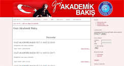 Desktop Screenshot of gaziakademikbakis.com